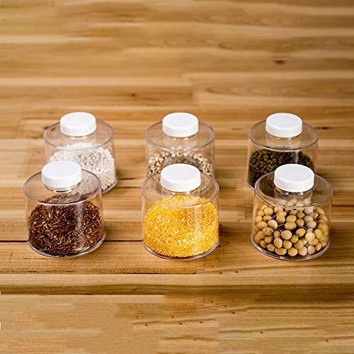 6PC Stackable Spice Tower Storage Jars Set for Kitchen Organization