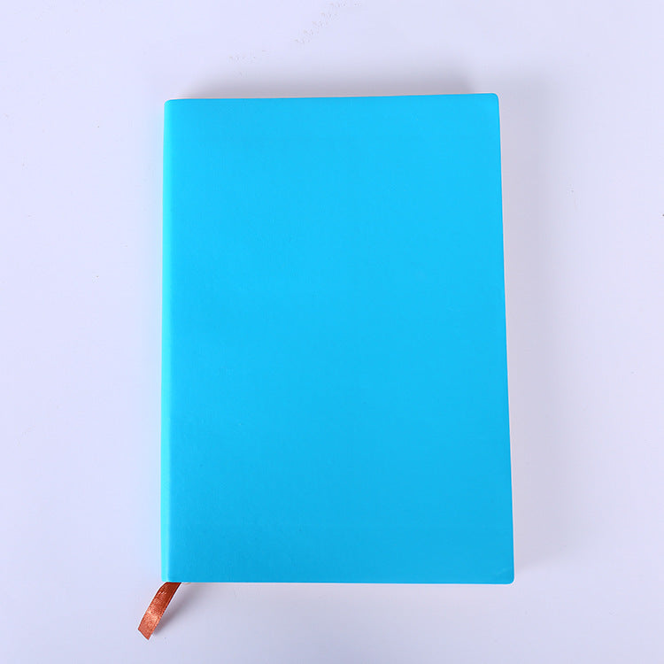 A5 Classic Leather Like Hard Cover Notebook Blue