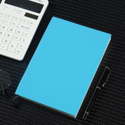 A5 Classic Leather Like Hard Cover Notebook Blue