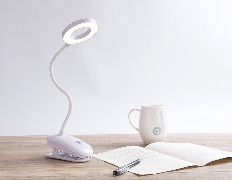 Ultra Bright LED Ring Light Desk Lamp with Adjustable Clip for Perfect Lighting