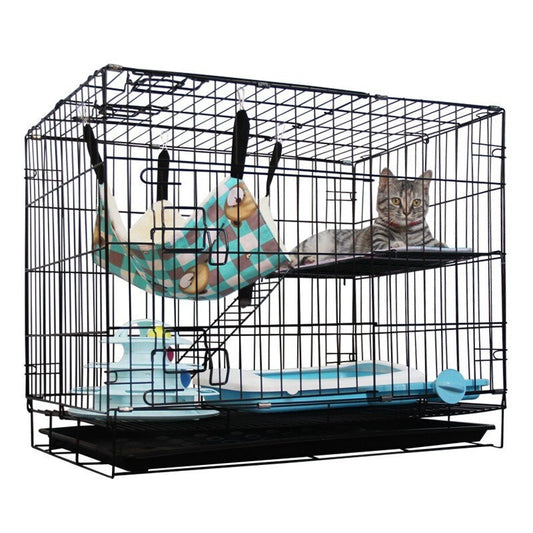 Large 2 Tier Pet Cat Bird Cage Playpen Exercise Crate  Home for Pets