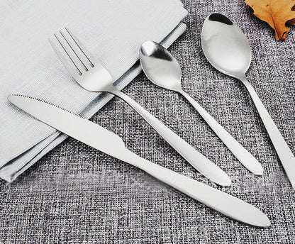 24 Piece Elegant Stainless Steel Cutlery Set Gold Box