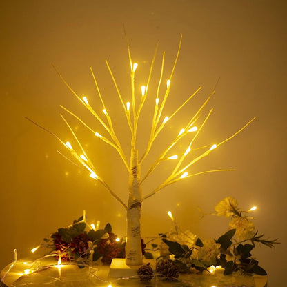 60cm Lighted Birch Tree LED Lamp for Home Decor