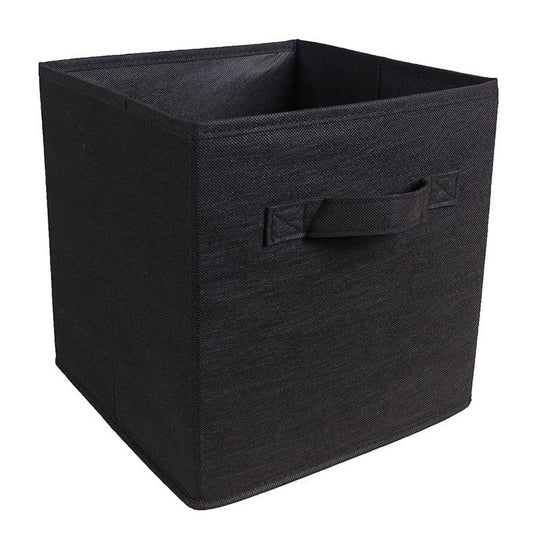 Collapsible Foldable Storage Cube Bin Organizer Black