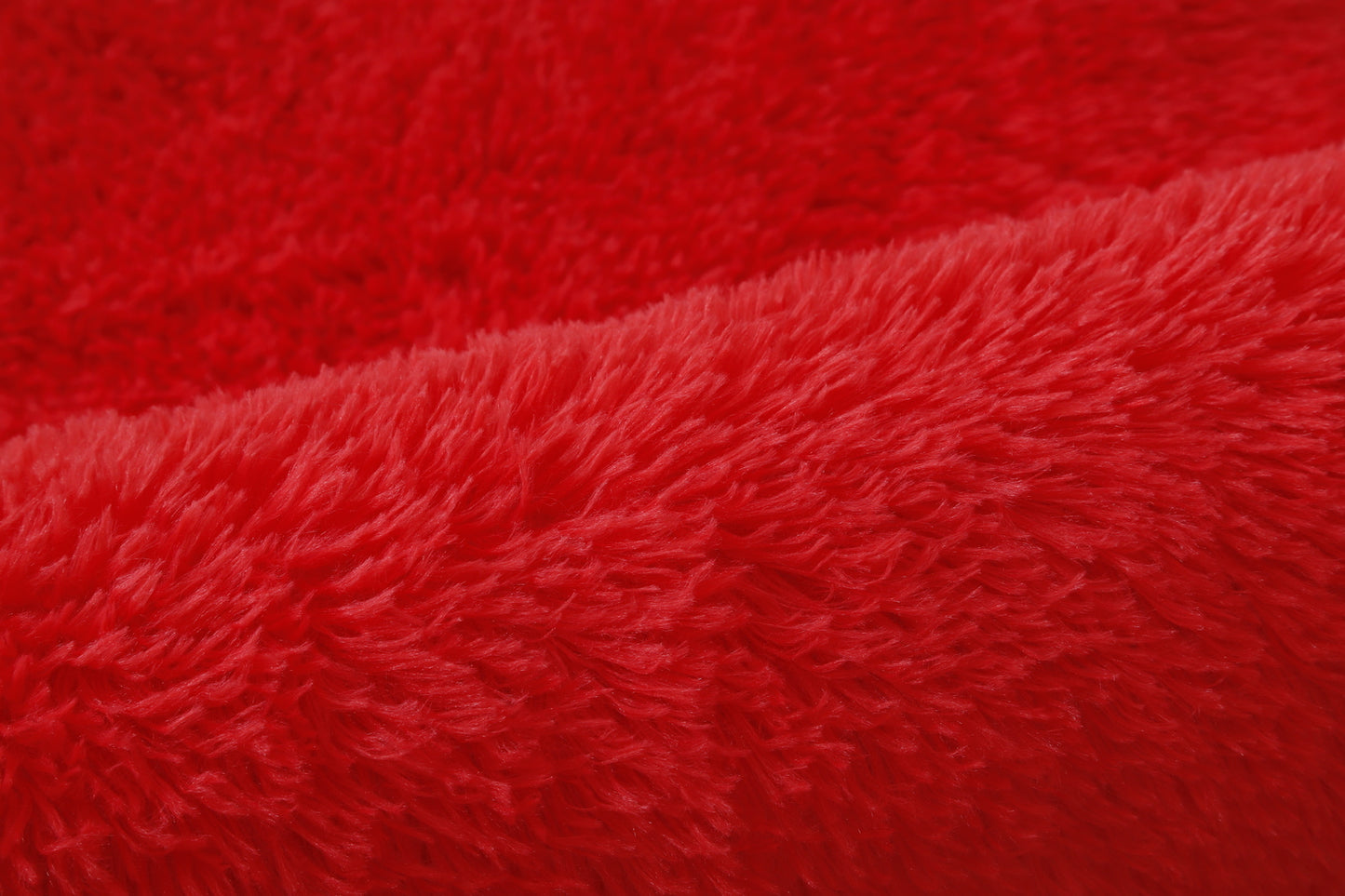 100cm Infinity Round Shag Rug Soft and Cozy Red