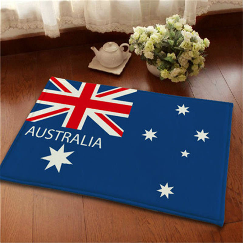 50 x 80 Australian Flag Door Mat Rug for Home and Bath Decor