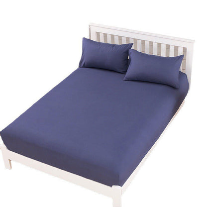 Queen Size Fitted Sheet Soft and Comfortable Bedding Indigo