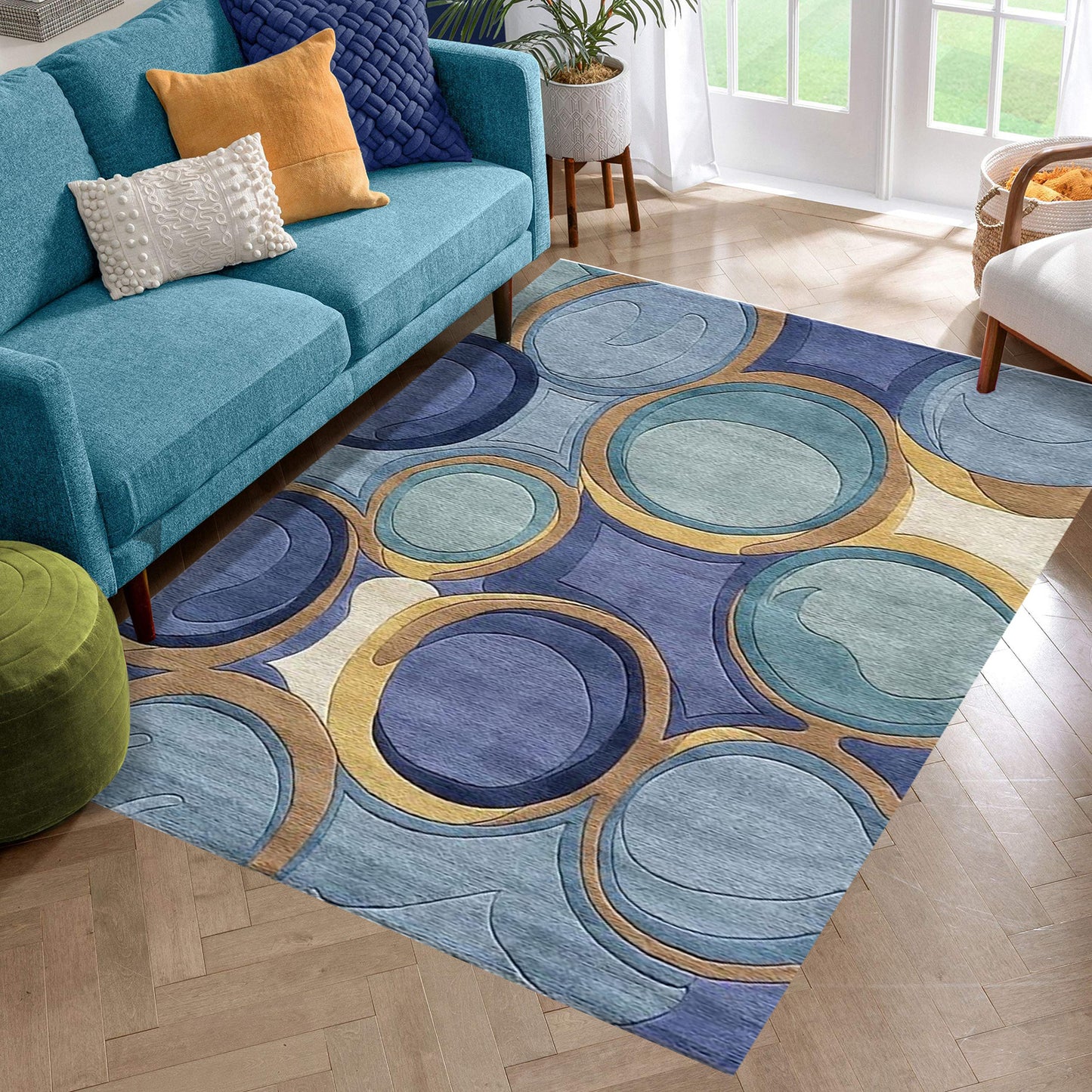 160 x 120 Soft Cozy Rug Easy-Clean Comfort Carpet Mat