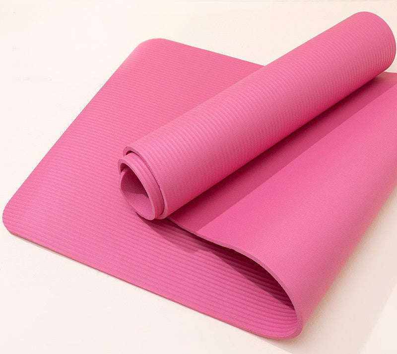 8mm Extra Thick Non-Slip Yoga Mat for Home Gym Fitness Pink