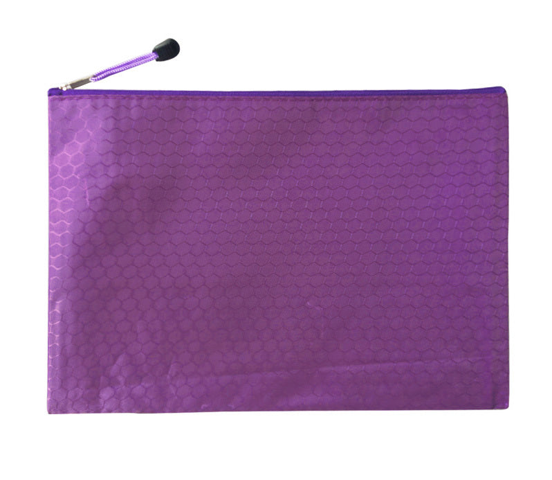 Waterproof A4 Document Organizer Stationery Holder Purple