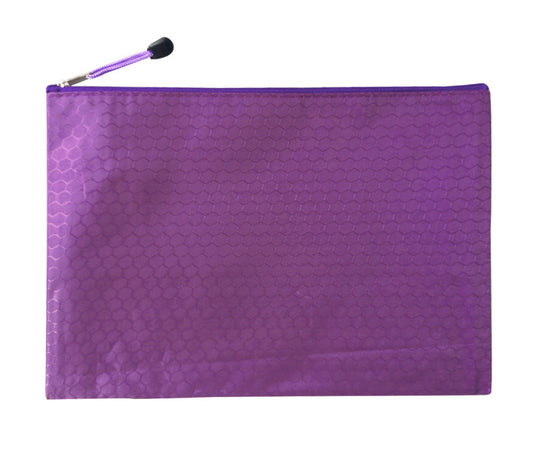 Waterproof A4 Document Organizer Stationery Holder Purple