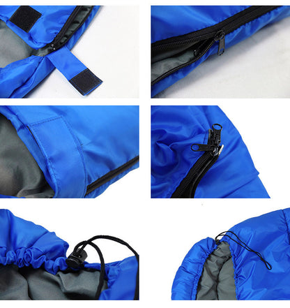 Thermal Sleeping Bag for Camping and Hiking for Cold Weather Blue