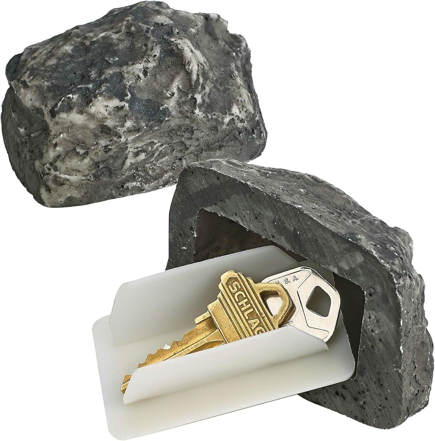 Hidden Key Rock Safe Outdoor Camouflage Stone for Spare Key Storage