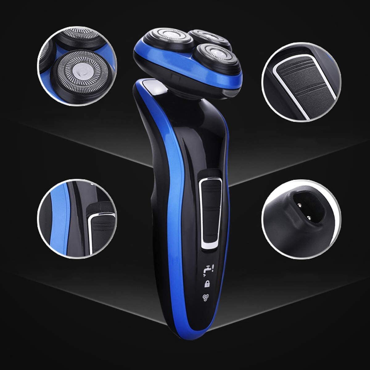 5 in 1 Kit 4D Rotating Rechargeable Electric Shaver Trimmer Set for Men