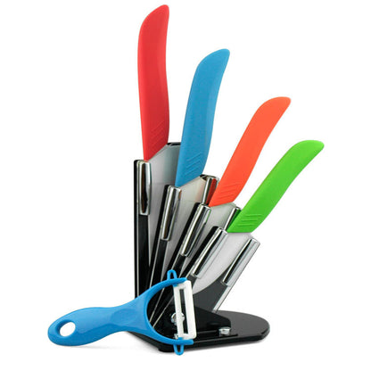 Ultra Sharp Blades Ceramic Knife Set 6 Piece Kitchen Knives Colourful