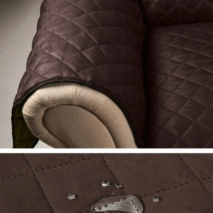 3-Seater Quilted Water Resistant Sofa Slipcover Furniture Protector