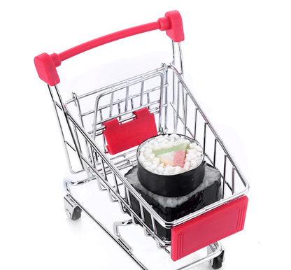 Mini Shopping Cart Supermarket Trolley Toy for Kids Shopping Play