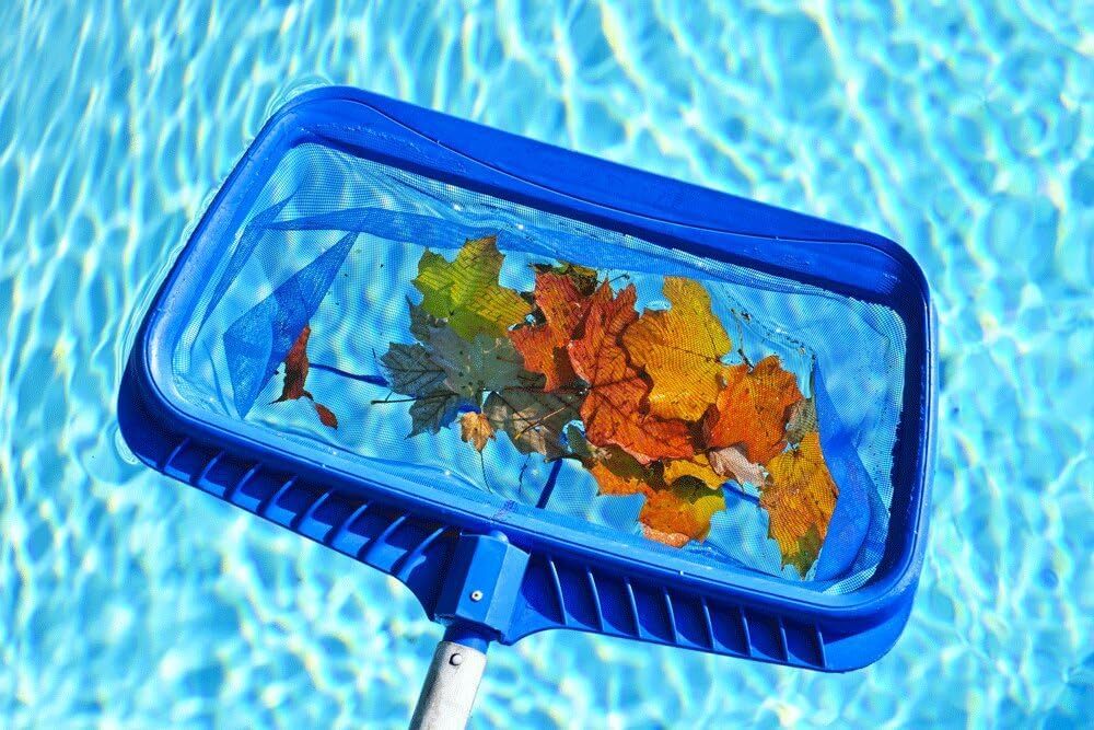 Heavy Duty Pool Leaf Rake Deep Bag Mesh Net Skimmer Cleaner