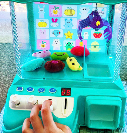 Deluxe Toy Claw Vending Machine for Kids Fun Aqua Blue