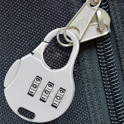 Secure Combination Lock for Luggage and Suitcases Travel Padlock Silver