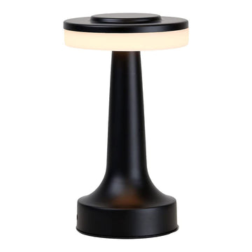Portable Cordless Touch Sensor LED Table Lamp Night Light Black