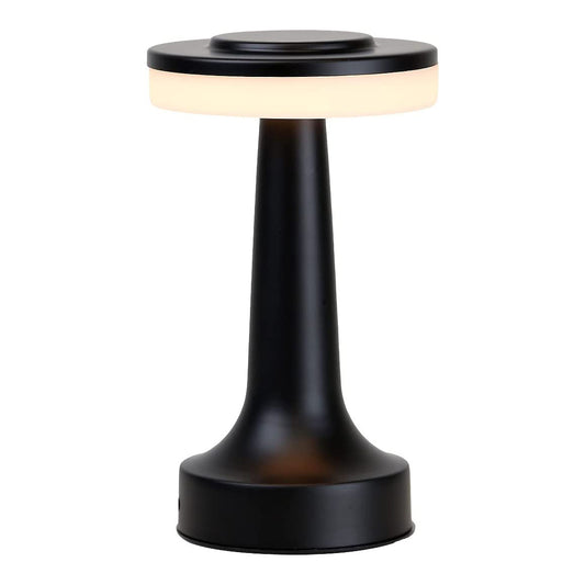 Portable Cordless Touch Sensor LED Table Lamp Night Light Black