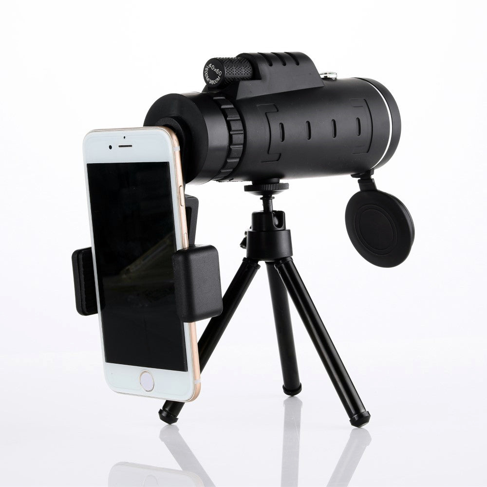 High-Power Land Viewing Monocular Telescope with Tripod for Outdoor Adventures