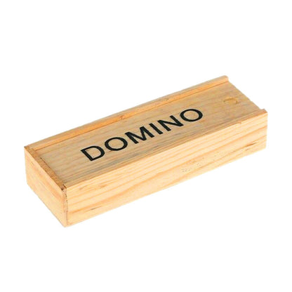 Classic Dominoes in Wooden Box Game Set for Family Fun