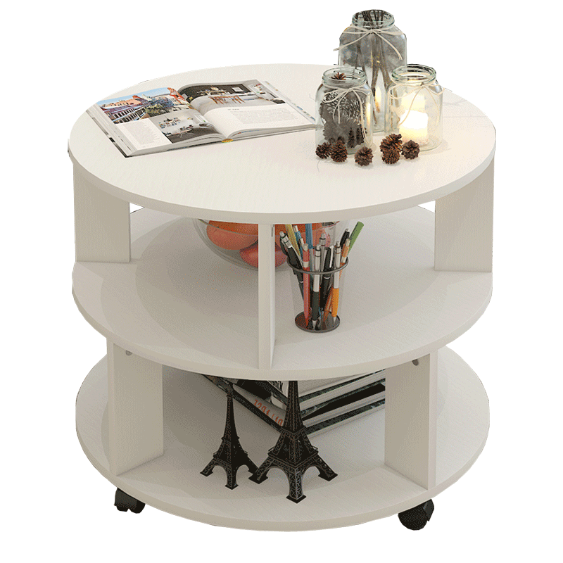 Elegant Round Coffee Table White