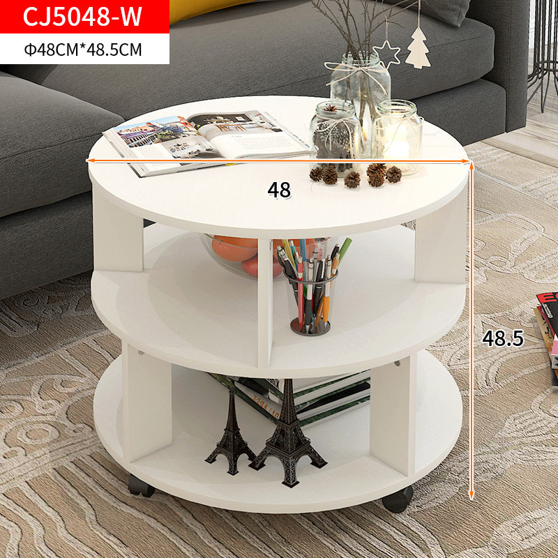 Elegant Round Coffee Table White