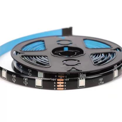 2M RGB LED Light Strip with Remote USB Colour-changing Lights