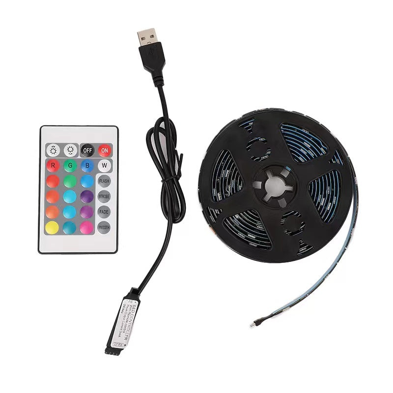 4M RGB LED Light Strip Colour-changing USB Lights with Remote Control