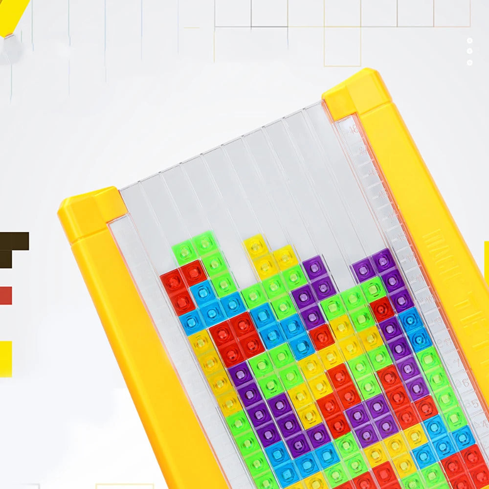 3D Tetris Puzzle Board Game Toy Set for Kids and Adults