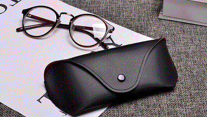 Premium Faux Leather Eyewear Case for Glasses and Sunglasses