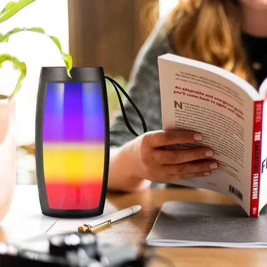 Portable Wireless Bluetooth Speaker with LED Lights and Powerful Bass