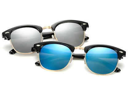 Stylish Polarized Sunglasses with Mirrored Finish for Ultimate UV Protection