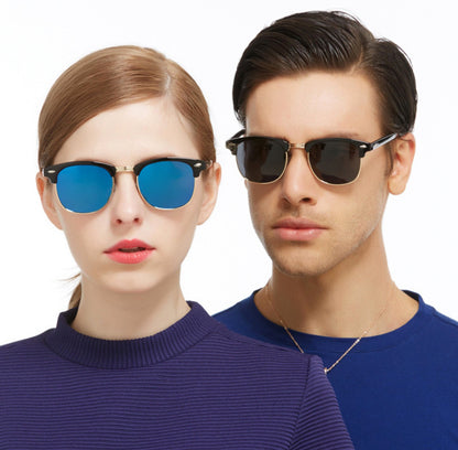 Stylish Polarized Sunglasses with Mirrored Finish for Ultimate UV Protection