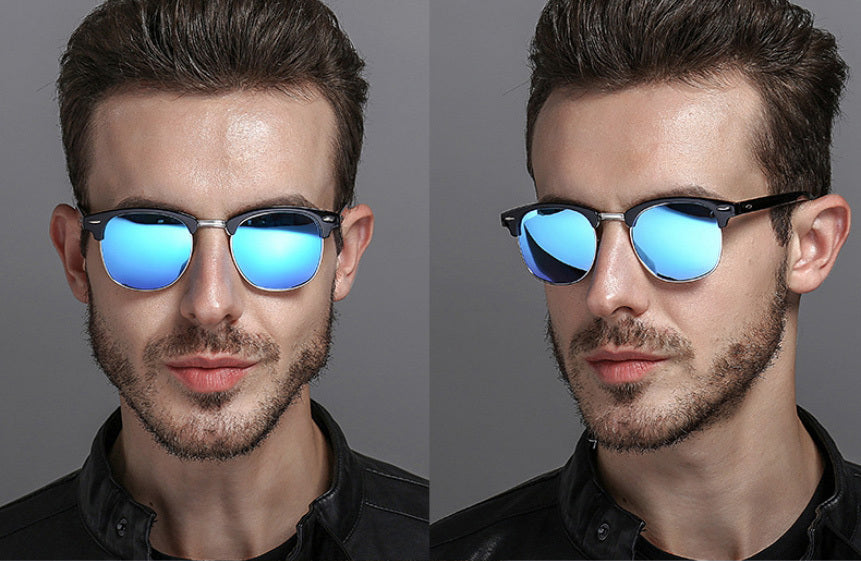 Stylish Polarized Sunglasses with Mirrored Finish for Ultimate UV Protection