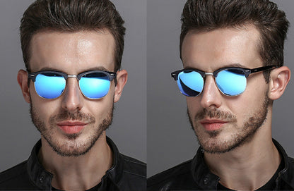 Stylish Polarized Sunglasses with Mirrored Finish for Ultimate UV Protection