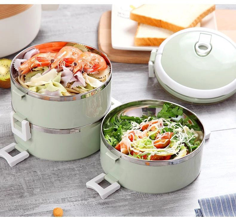 Stackable Stainless Steel Insulated Lunch Box Containers for Hot and Cold Food