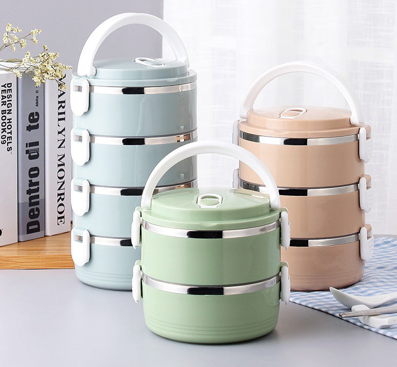 Stackable Stainless Steel Insulated Lunch Box Containers for Hot and Cold Food