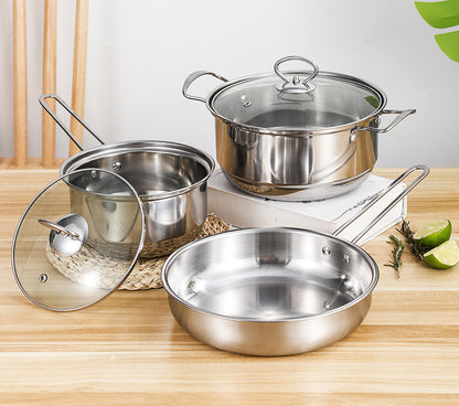 Premium Stainless Steel Cookware Set for Kitchen Cooking