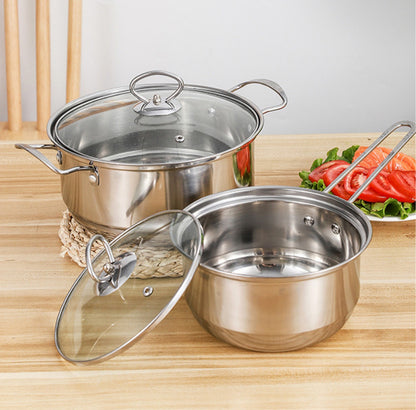 Premium Stainless Steel Cookware Set for Kitchen Cooking