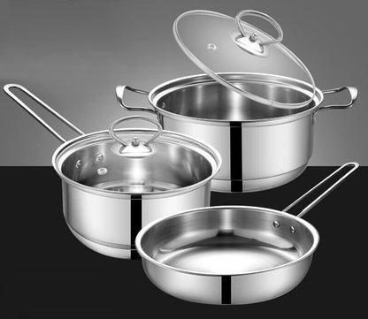 Premium Stainless Steel Cookware Set for Kitchen Cooking