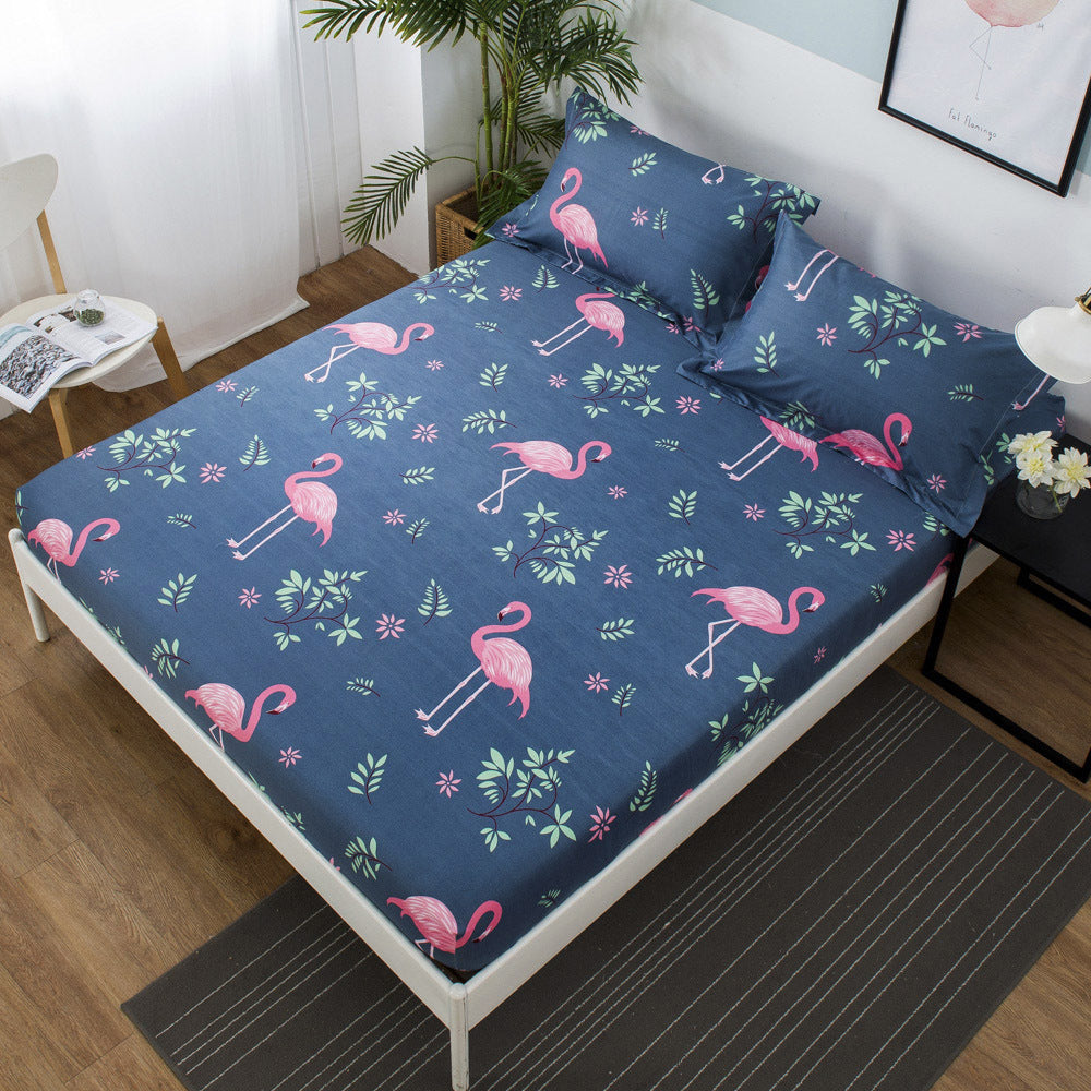 Queen Size Flamingo Bedding Fitted Sheet Soft and Cozy