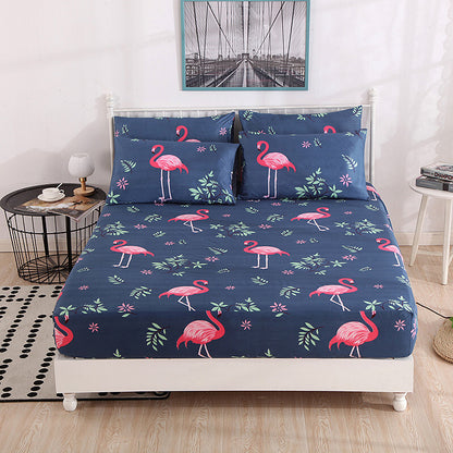 Queen Size Flamingo Bedding Fitted Sheet Soft and Cozy