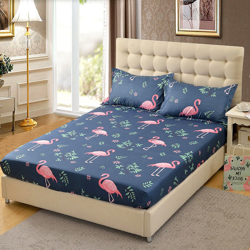 Queen Size Flamingo Bedding Fitted Sheet Soft and Cozy