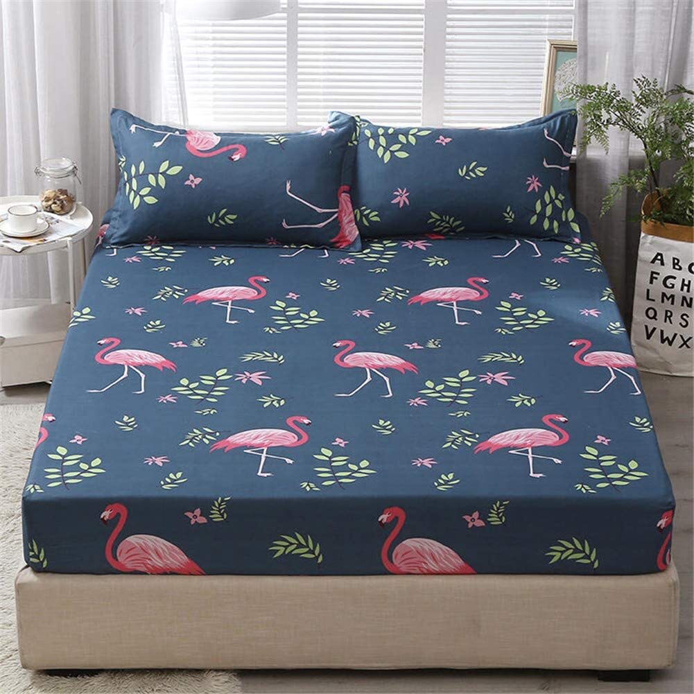 King Size Flamingo Bedding Fitted Sheet Soft and Cozy