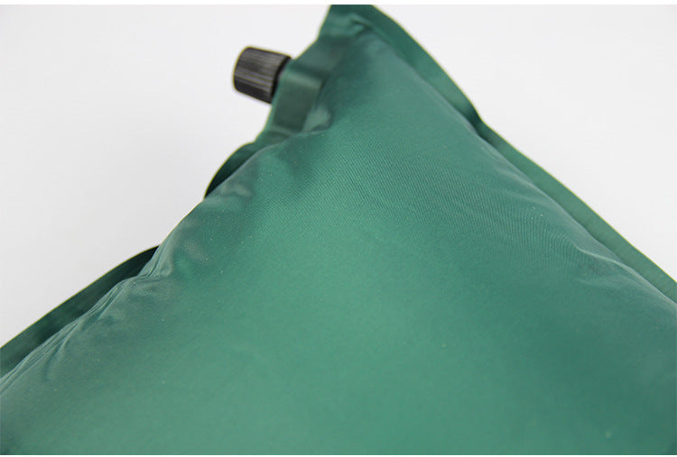 Self-Inflating Premium Travel Pillow with Carry Bag Green