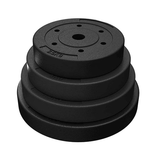 25kg Barbell Weight Plates Set for Strength Training and Home Gym (10 X 2.5kg)